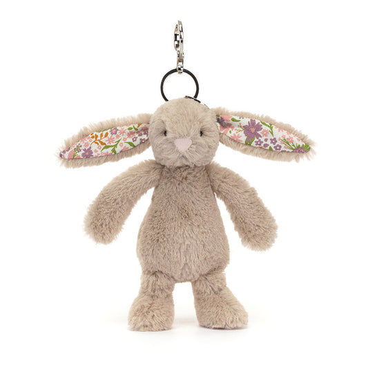 Jellycat Blossom Beige Bunny Petal Bag Charm BAS4BMBC 1