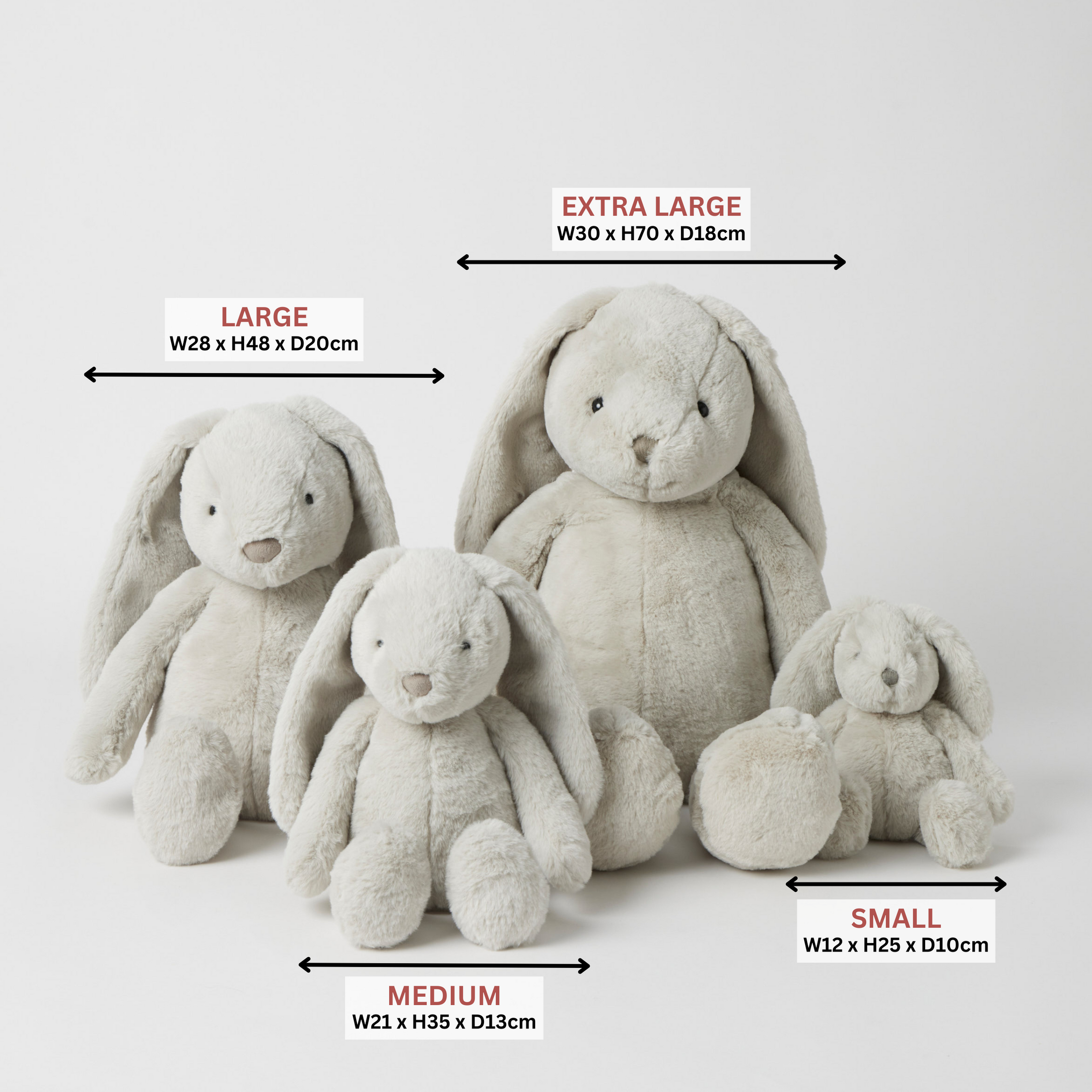 Jiggle & Giggle Grey Bunny Medium JCST447 3