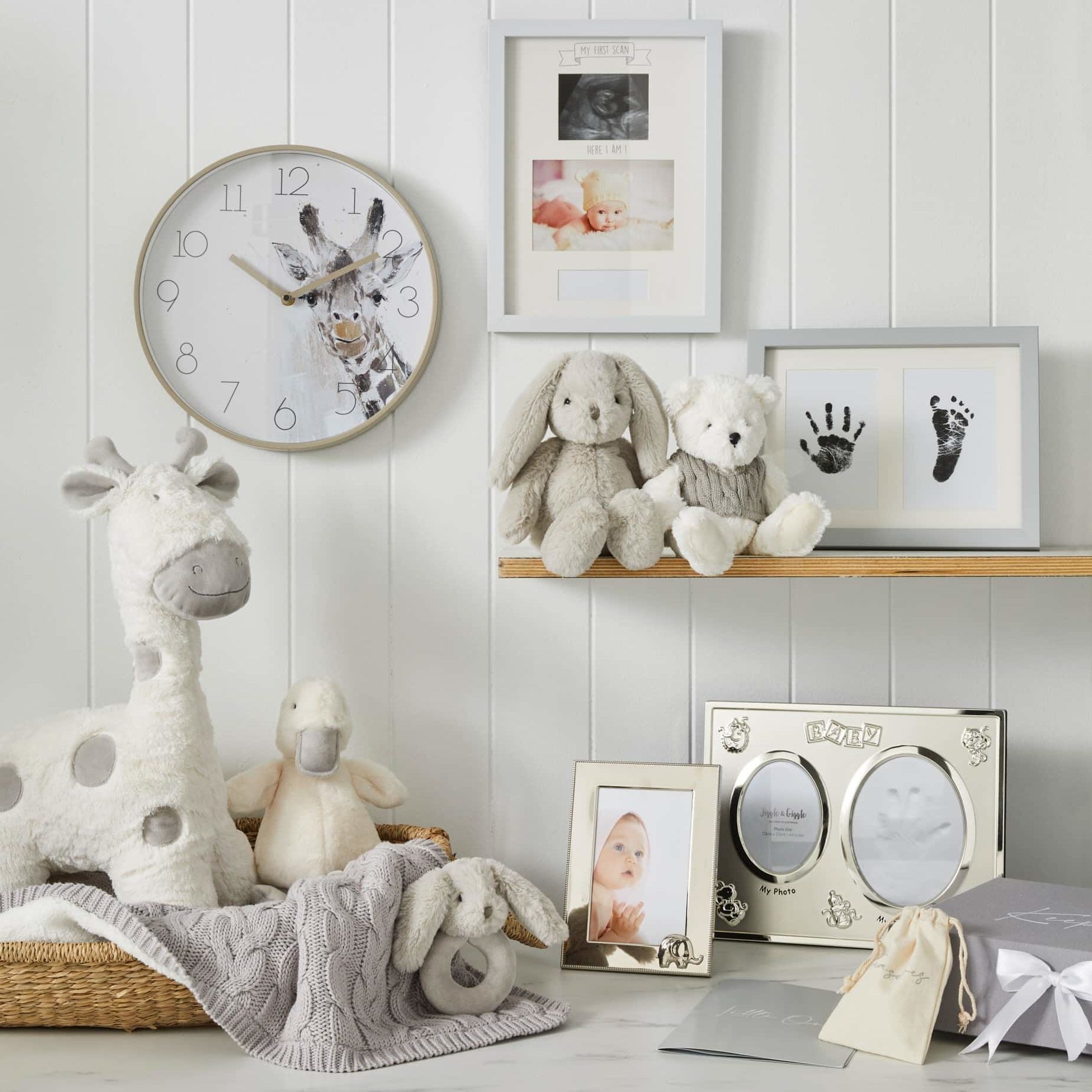 Jiggle & Giggle Grey Bunny Small JCST387 4