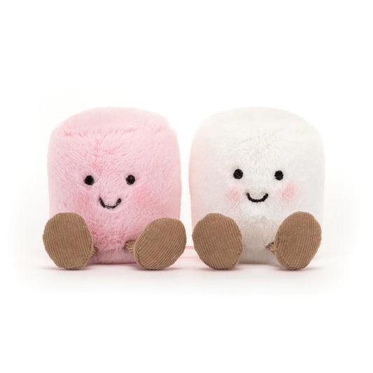 Jellycat Amuseables Pink and White Marshmallows