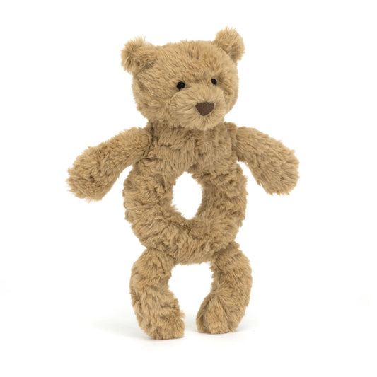 JELLYCAT BARTHOLOMEW BEAR RING RATTLE BAR4RR 2