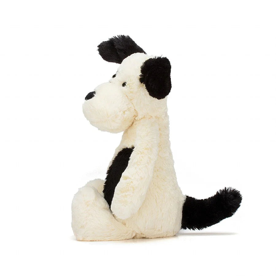 Jellycat Bashful Black  Cream Puppy Small BASS6BCPN 2