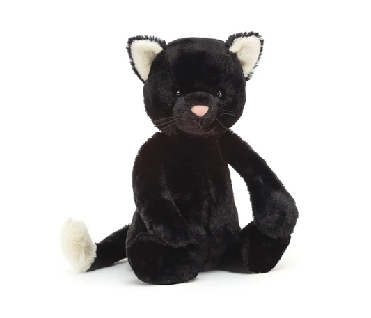 Jellycat Bashful Blk Kitten Med BAS3BKITN 1