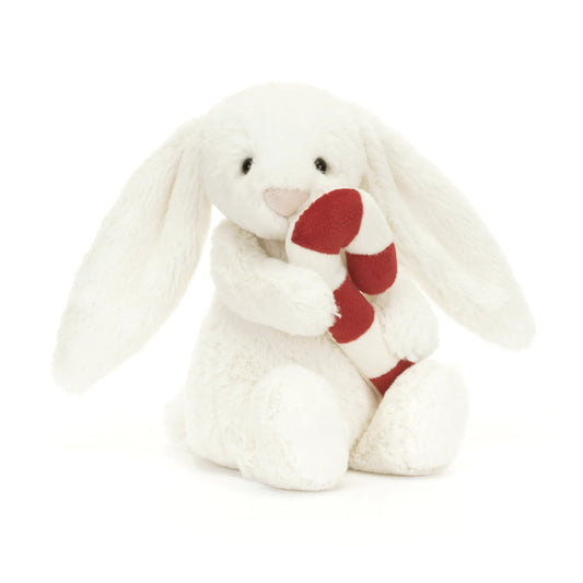Jellycat Bashful Bunny w Candy Cane BB6CC 2
