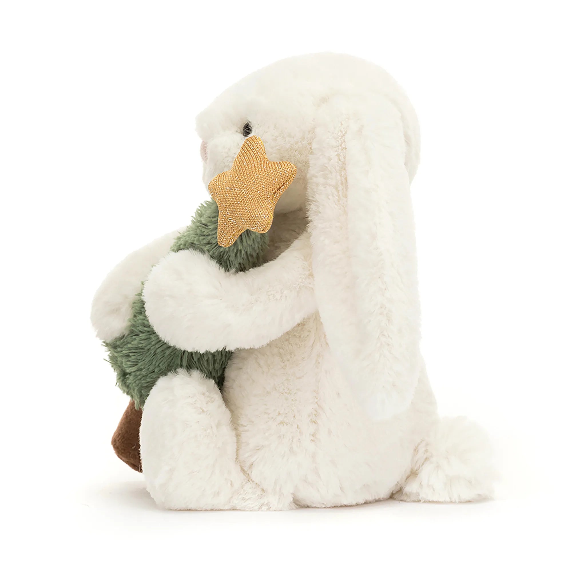 Jellycat Bashful Bunny With Christmas Tree BB6CT 2