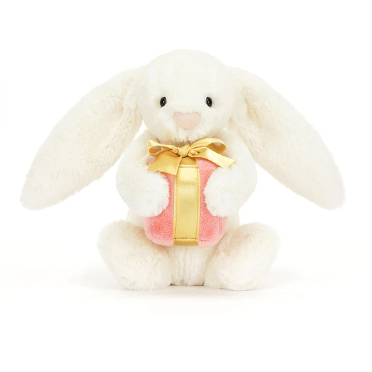 JELLYCAT BASHFUL BUNNY WITH PRESENT BB6PR 1