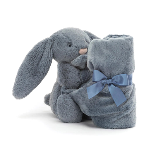 Jellycat Bashful Dusky Blue Bunny Soother SO4DUSKN 1