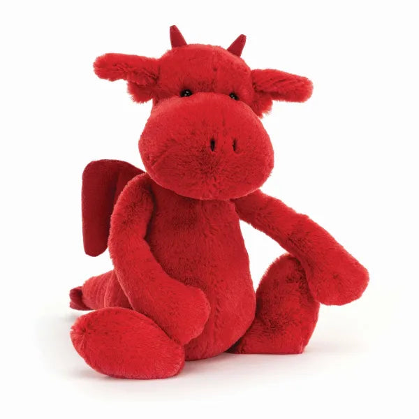 JELLYCAT BASHFUL RED DRAGON MEDIUM BAS3RDR 1