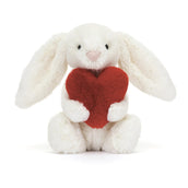 Load image into Gallery viewer, Jellycat Bashful Red Love Heart Bunny Little BB6LOVEN 1
