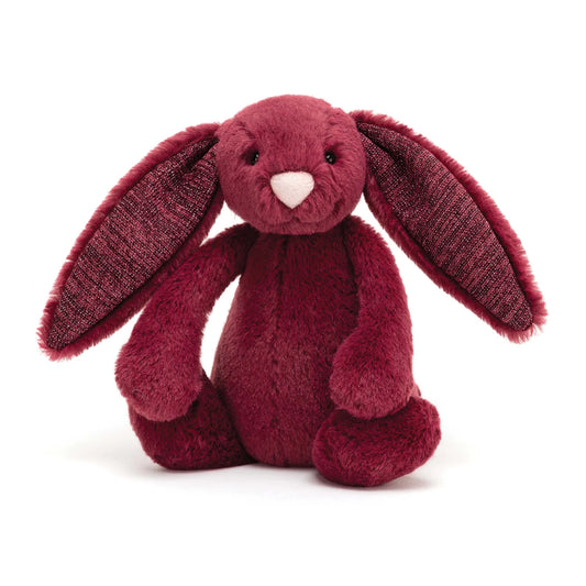 JELLYCAT BASHFUL SPARKLY CASSIS BUNNY SMALL BASS6SCAS 1