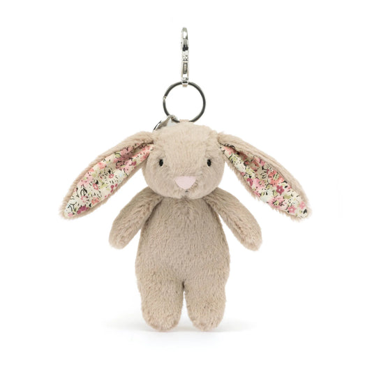 Jellycat Blossom Bunny Bag Charm Beige BL4BBC 1