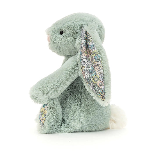 JELLYCAT BASHFUL BLOSSOM SAGE BUNNY SMAL BL6SGN 2