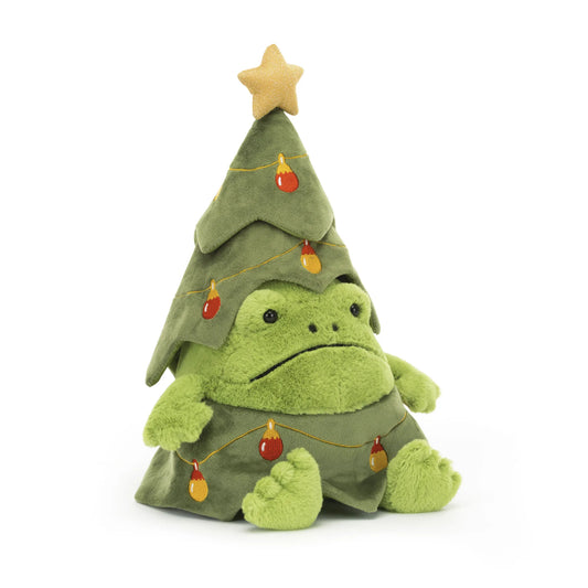 JELLYCAT CHRISTMAS TREE RICKY RAIN FROG RR3FC 1