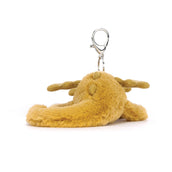 Load image into Gallery viewer, Jellycat Golden Dragon Bag Charm GLD4BC 4
