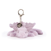 Load image into Gallery viewer, Jellycat Lavender Dragon Bag Charm LAV4BC 1
