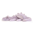 Load image into Gallery viewer, Jellycat Lavender Dragon Huge LAV1DD 4
