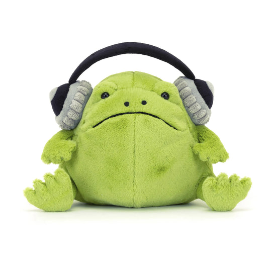 Jellycat Ricky Rain Frog Headphones RR3FH 1
