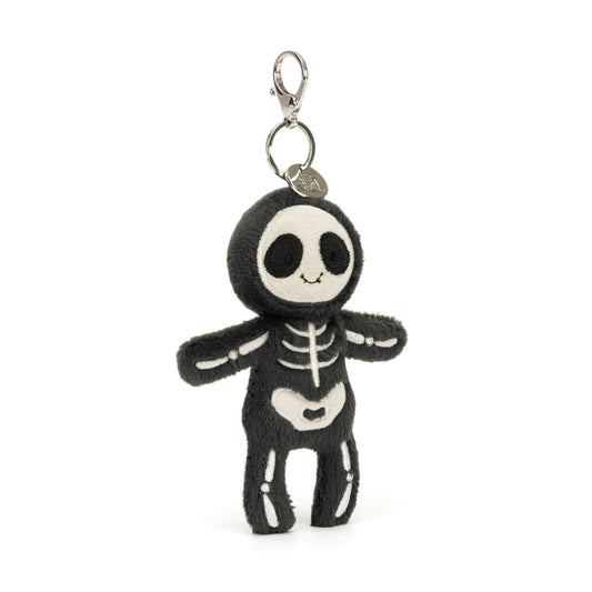 JELLYCAT SKELETON BOB BAG CHARM SKE4BC 2