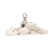 Load image into Gallery viewer, Jellycat Snow Dragon Bag Charm SNW4BC 1
