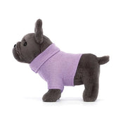 Load image into Gallery viewer, JELLYCAT FRENCH BULLDOG PURPLE SWEATER S3FDP 3
