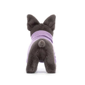 Load image into Gallery viewer, JELLYCAT FRENCH BULLDOG PURPLE SWEATER S3FDP 4
