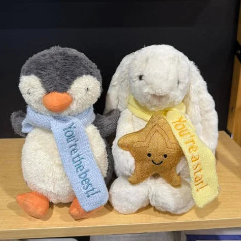 Medium Penguin + Medium Bunny